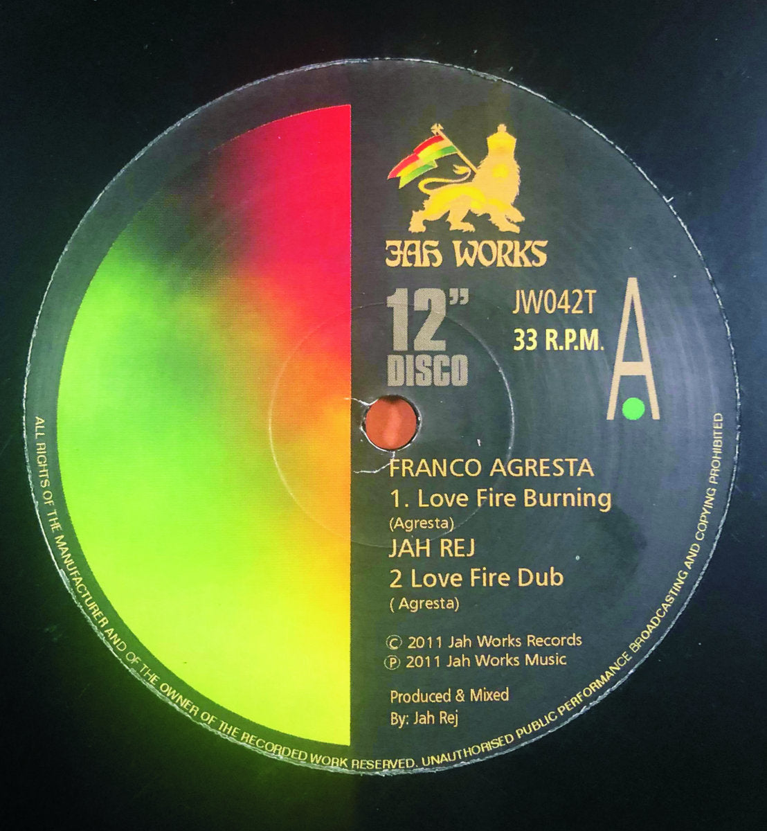 Love Fire Burning by Jah Works featuring Franco Agresta